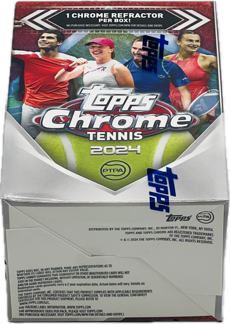 2024 Topps Chrome Tennis 7-Pack Blaster Box Image 3