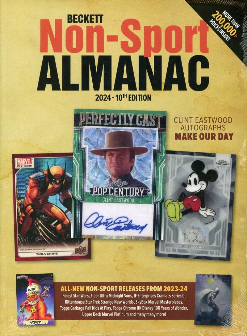 Beckett Non Sport Almanac Card Price Guide Magazine 10th Edition 2024 Clint Eastwood Image 1