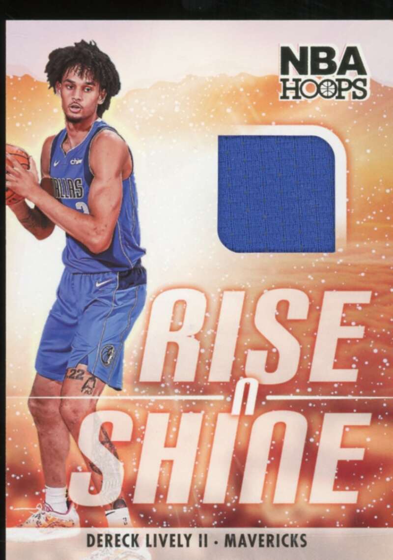 Dereck Lively Rookie Card 2023-24 Hoops Rise N Shine Memorabilia Winter #27  Image 1