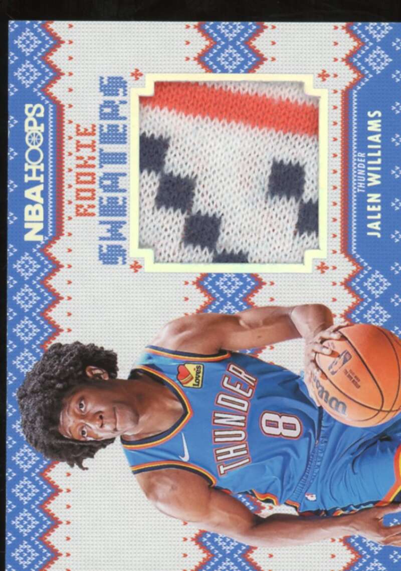 Jalen Williams Rookie Card 2022-23 Hoops Rookie Sweaters #12  Image 1