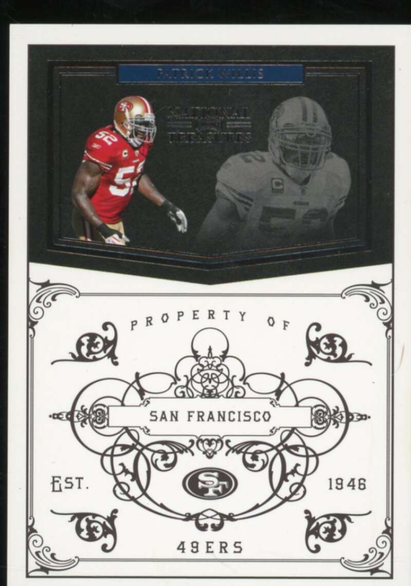 Patrick Willis Card 2010 Playoff National Treasures #128  Image 1