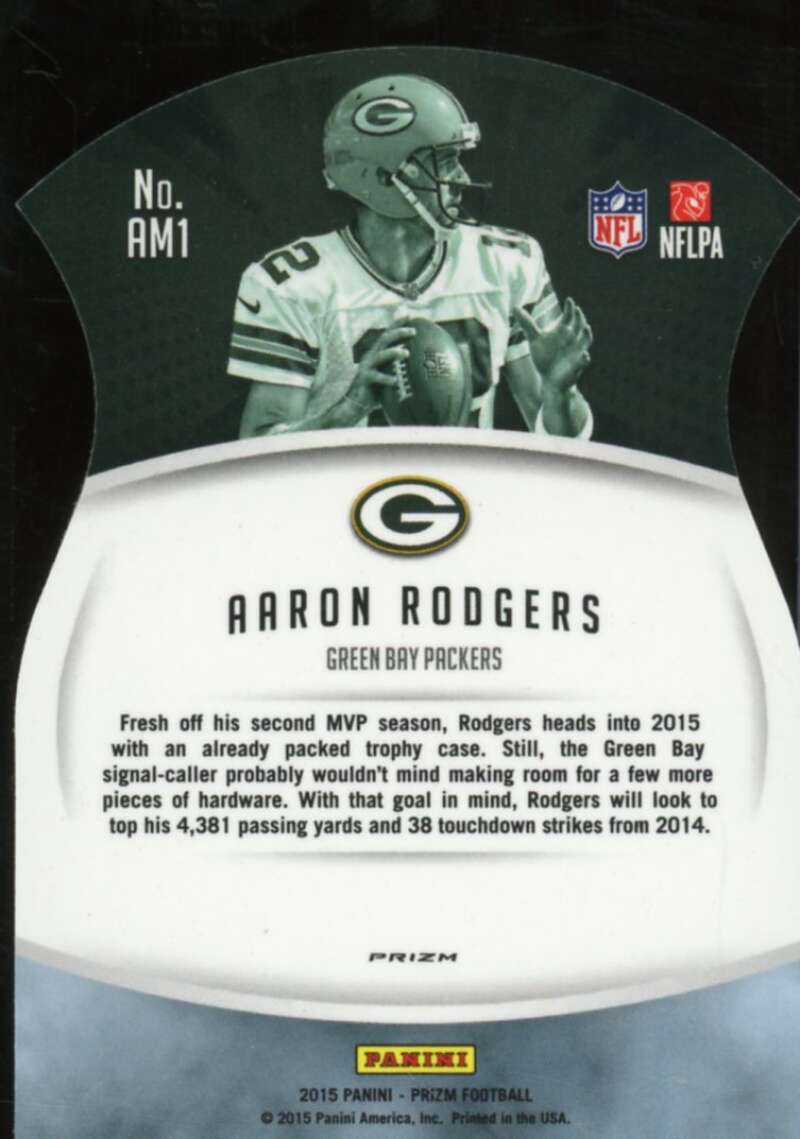 Aaron Rodgers Card 2015 Panini Prizm Air Marshals Prizms #1  Image 2