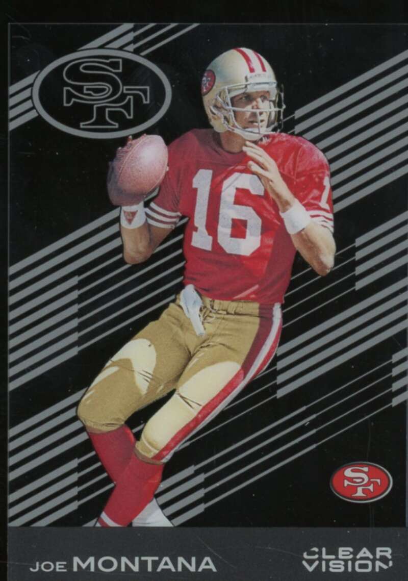 Joe Montana Card 2015 Panini Clear Vision Orange #2  Image 1