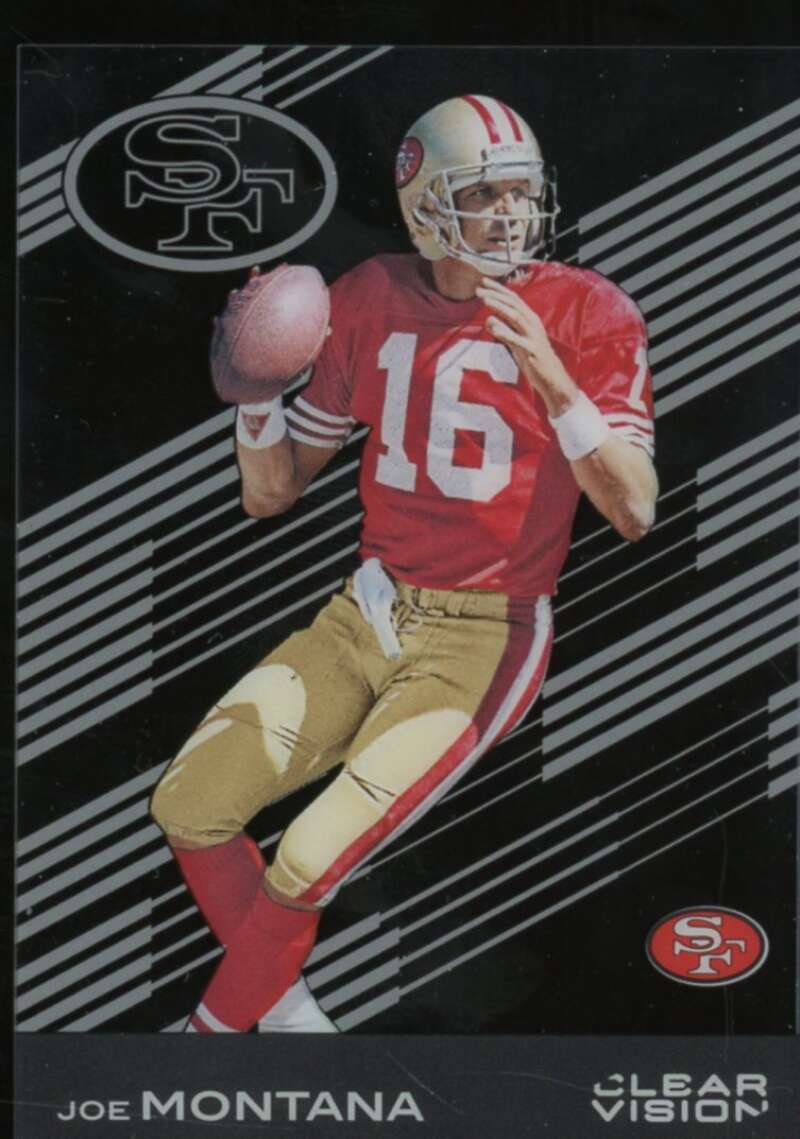 Joe Montana Card 2015 Panini Clear Vision Orange #2  Image 1