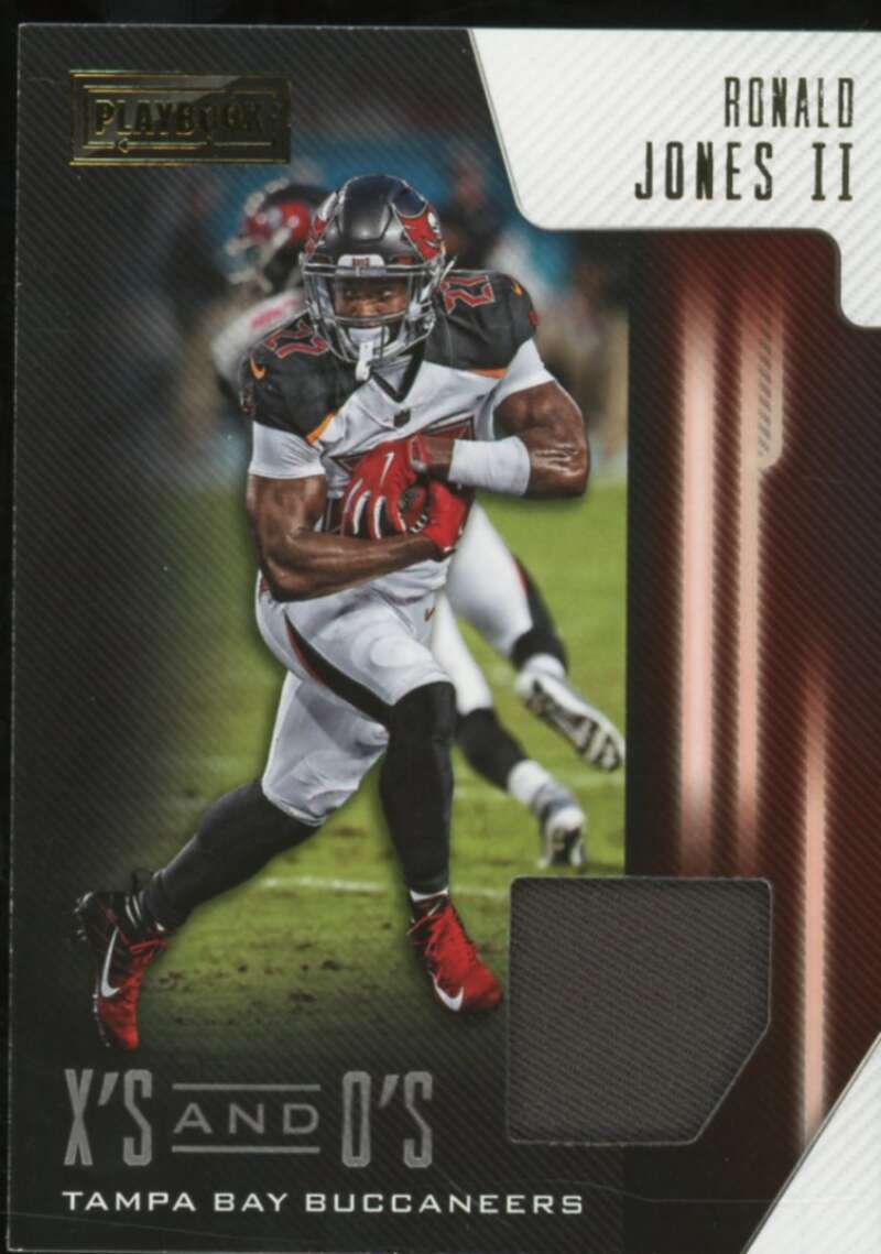 Ronald Jones Rookie Card 2018 Panini Playbook X's and O's Jerseys #10  Image 1