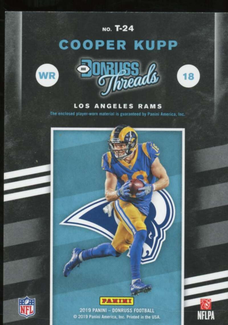 Cooper Kupp Card 2019 Donruss Threads Blue #24  Image 2