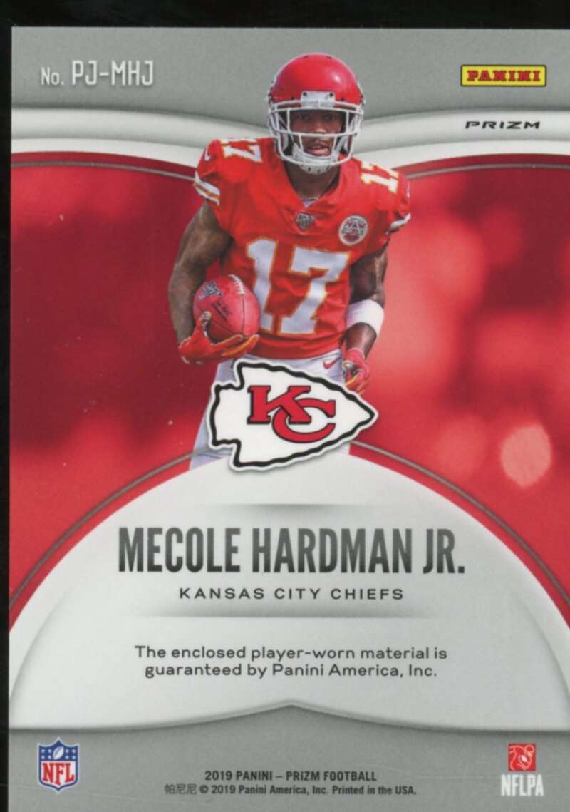 Mecole Hardman Jr. Rookie Card 2019 Panini Prizm Premier Jerseys Pink #21  Image 2