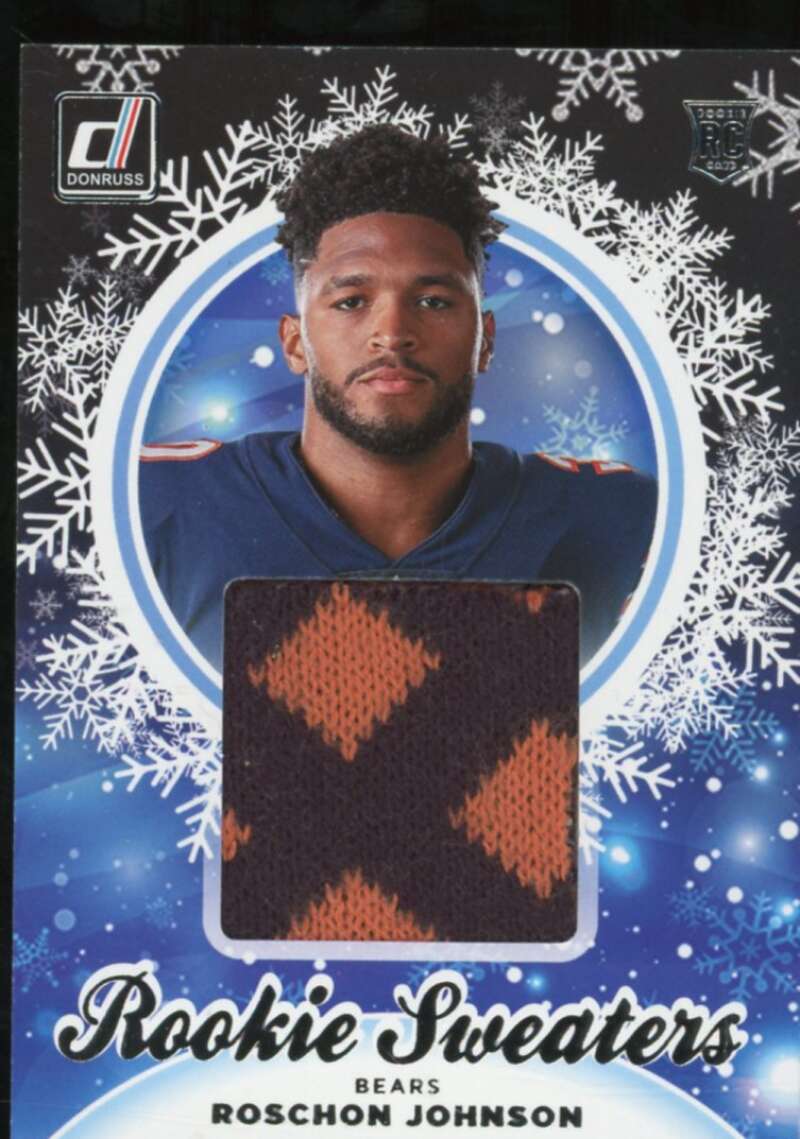 Roschon Johnson Rookie Card 2023 Donruss Rookie Holiday Sweater #34  Image 1