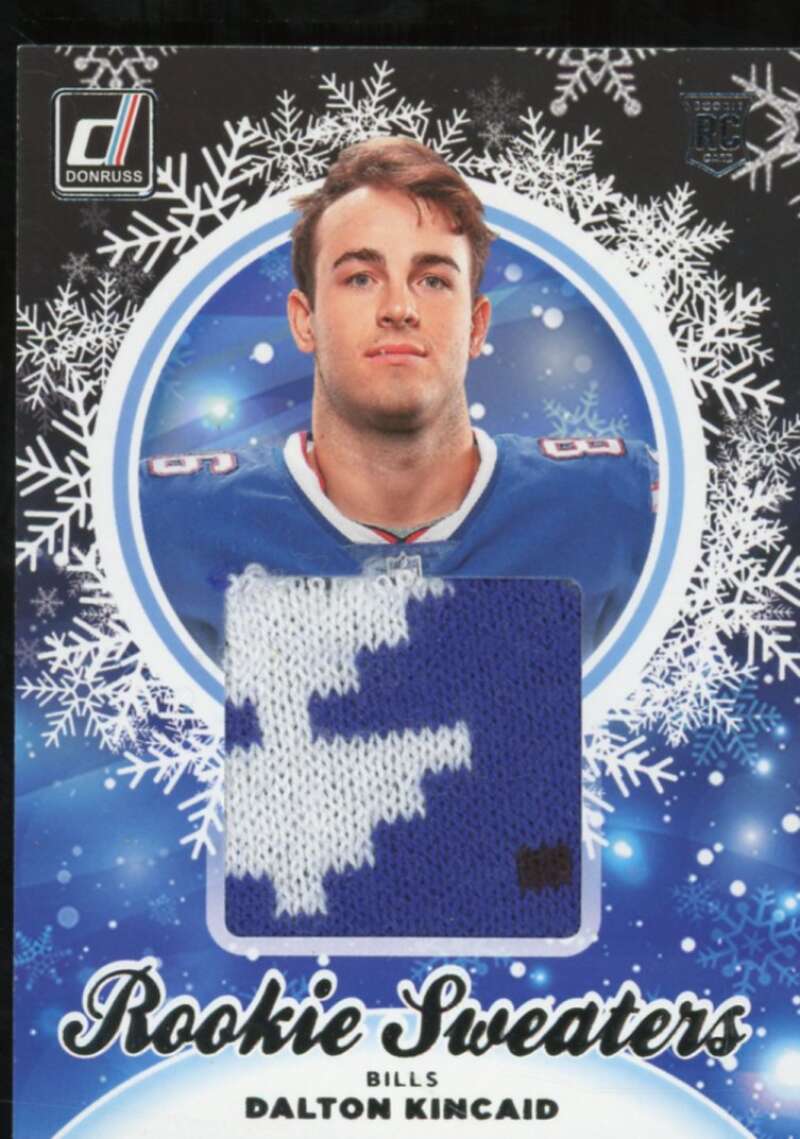 Dalton Kincaid Rookie Card 2023 Donruss Rookie Holiday Sweater #13  Image 1