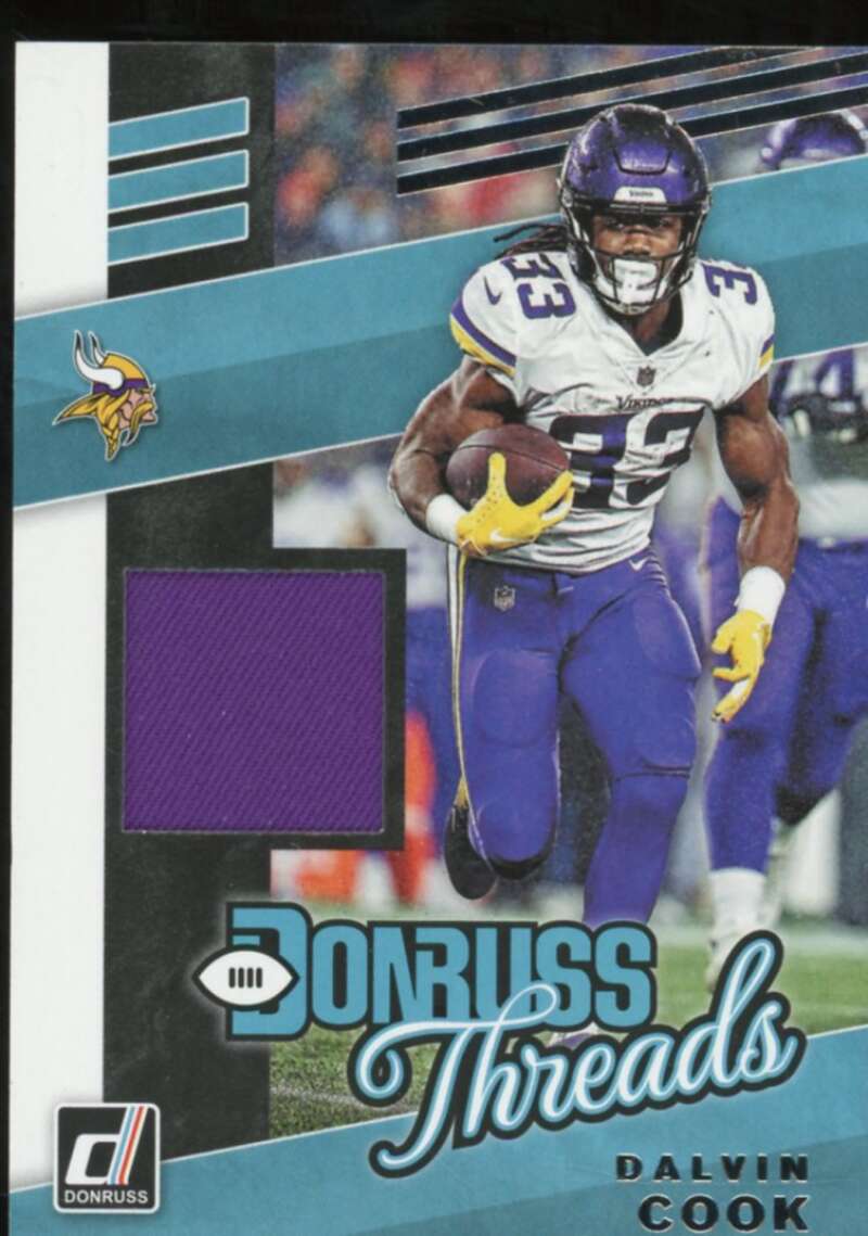 Dalvin Cook Card 2019 Donruss Threads Blue #10  Image 1