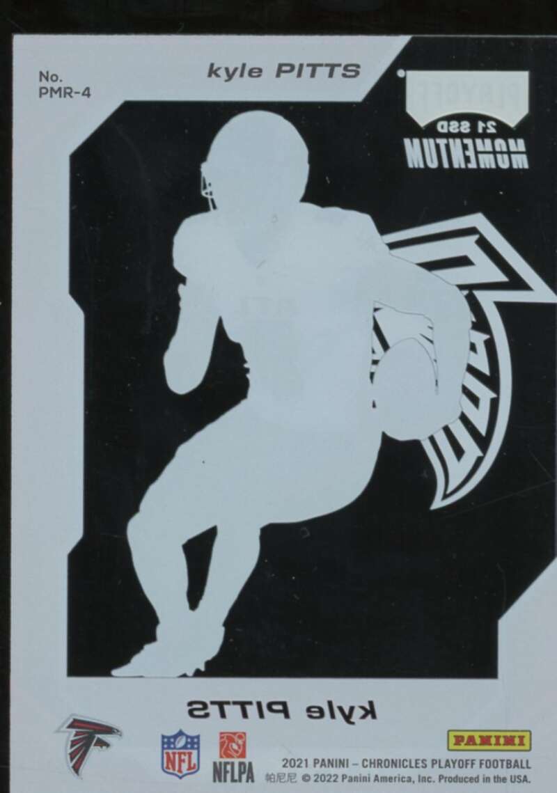 Kyle Pitts Rookie Card 2021 Panini Chronicles Playoff Momentum Rookies #4  Image 2