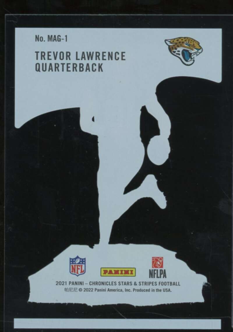 Trevor Lawrence Rookie Card 2021 Panini Chronicles Stars and Stripes #10  Image 2