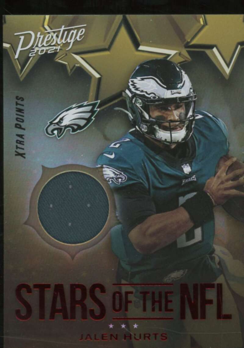 Jalen Hurts Card 2021 Prestige Stars of the NFL Jerseys Xtra Points Red #3  Image 1