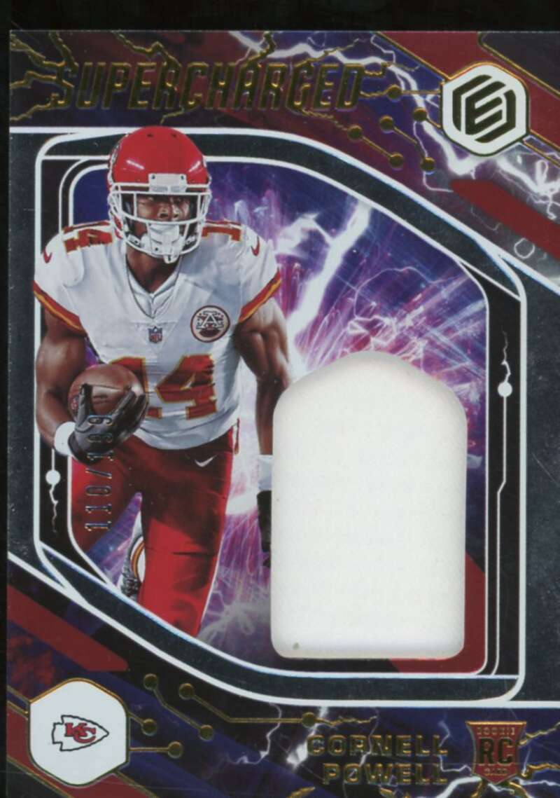 Cornell Powell Rookie Card 2021 Panini Elements Supercharged Jerseys #40  Image 1