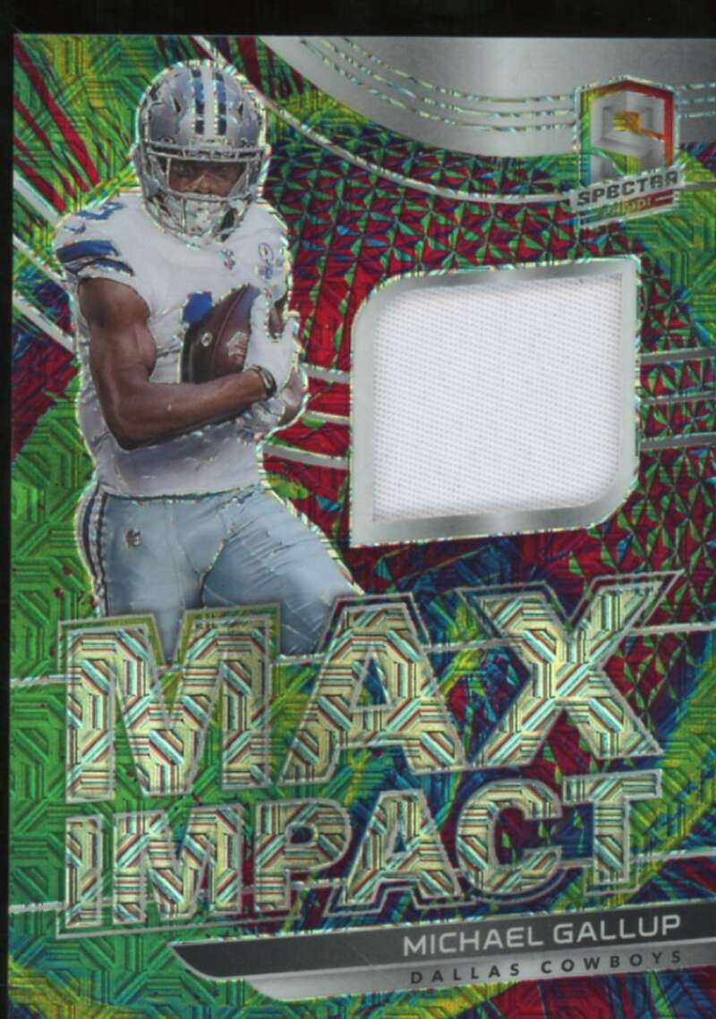 Michael Gallup Card 2021 Panini Spectra Max Impact Materials Meta #31  Image 1