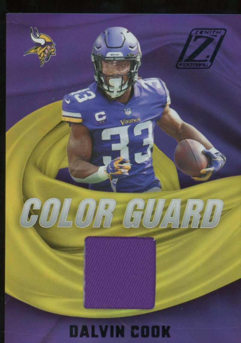 Dalvin Cook Card 2022 Zenith Color Guard Materials #10  Image 1