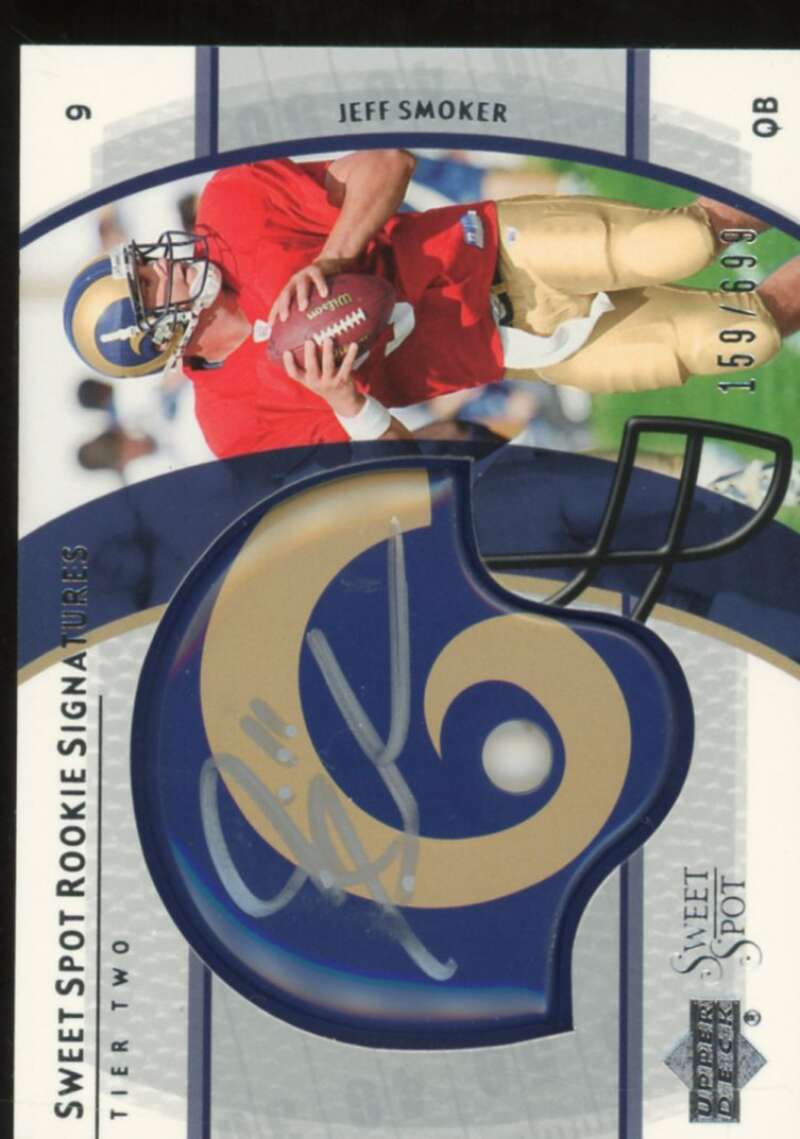 Jeff Smoker AU/699 Rookie Card 2004 Sweet Spot #250  Image 1