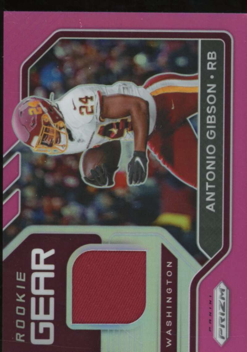 Antonio Gibson Rookie Card 2020 Panini Prizm Rookie Gear Pink #24  Image 1