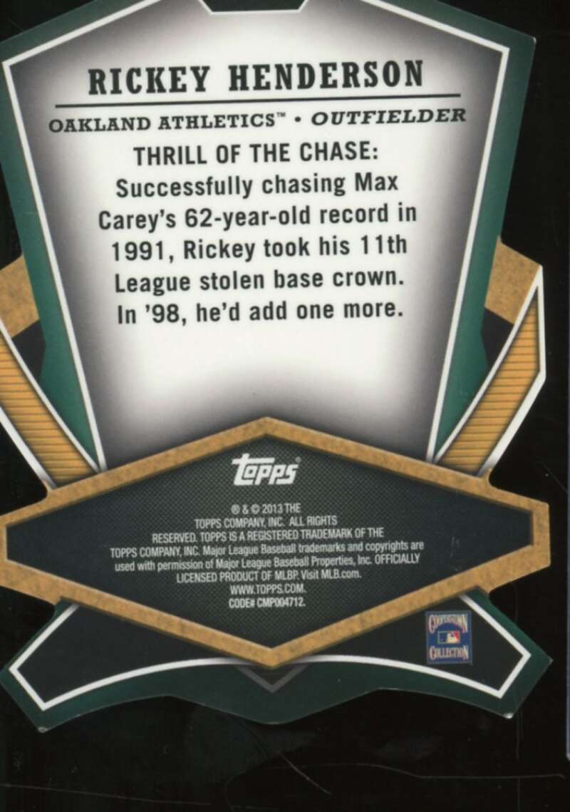 Rickey Henderson Card 2013 Topps Cut To The Chase #CTC30  Image 2