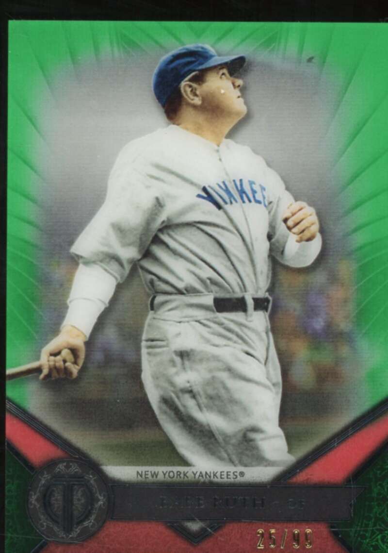 Babe Ruth Card 2017 Topps Tribute Green #1  Image 1