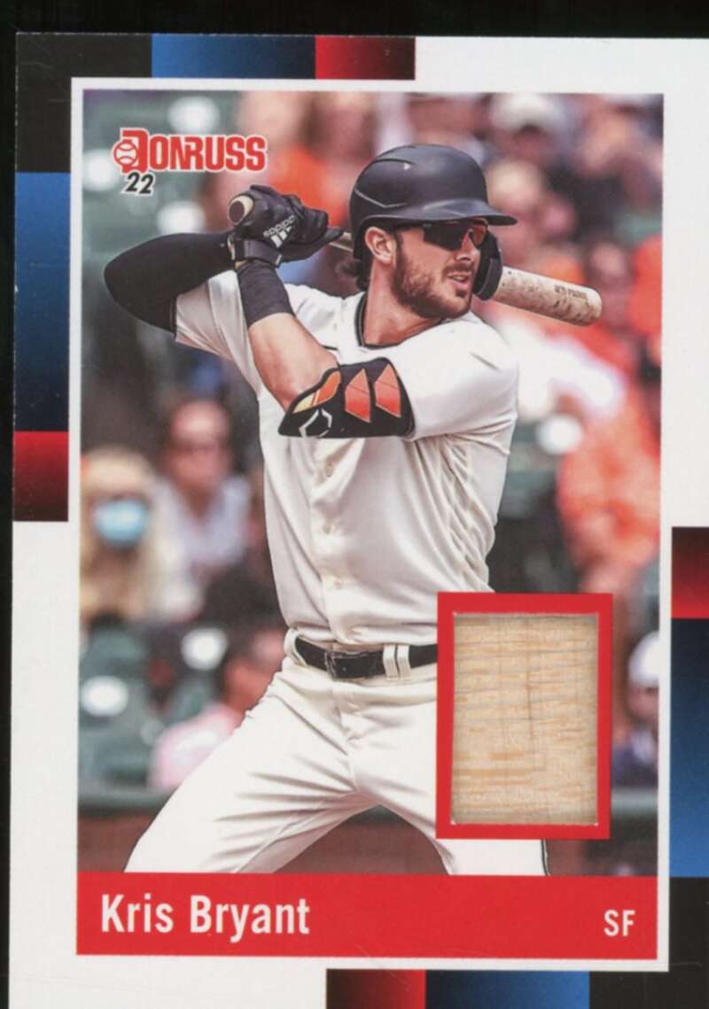 Kris Bryant Card 2022 Donruss Retro '88 Materials #15  Image 1