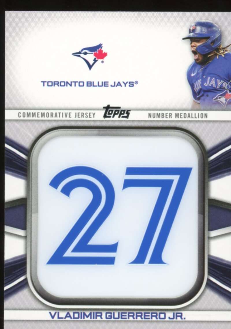 V. Guerrero Jr. 2022 Topps Commemorative Player Jersey Number Medallions #JNMVG  Image 1