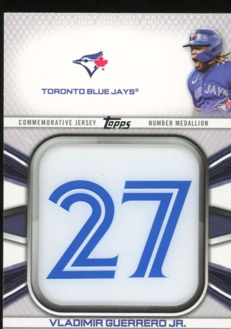 V. Guerrero Jr. 2022 Topps Commemorative Player Jersey Number Medallions #JNMVG  Image 1