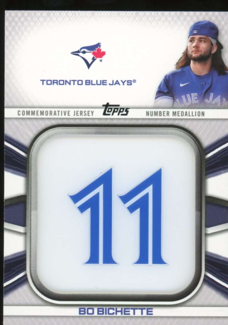 Bo Bichette 2022 Topps Commemorative Player Jersey Number Medallions #JNMBB  Image 1