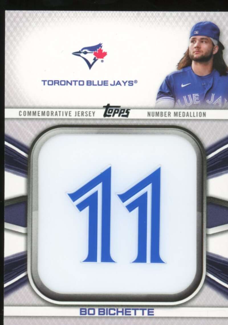 Bo Bichette 2022 Topps Commemorative Player Jersey Number Medallions #JNMBB  Image 1