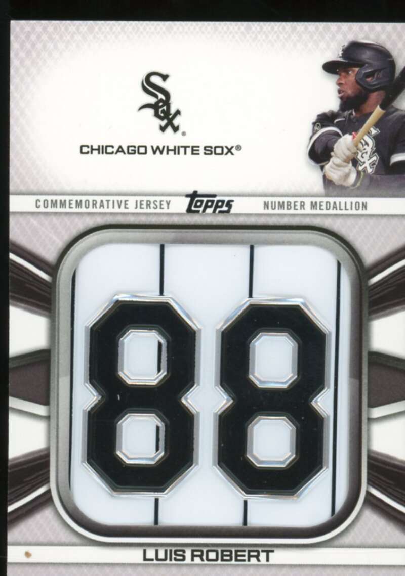 Luis Robert 2022 Topps Commemorative Player Jersey Number Medallions #JNMLR  Image 1