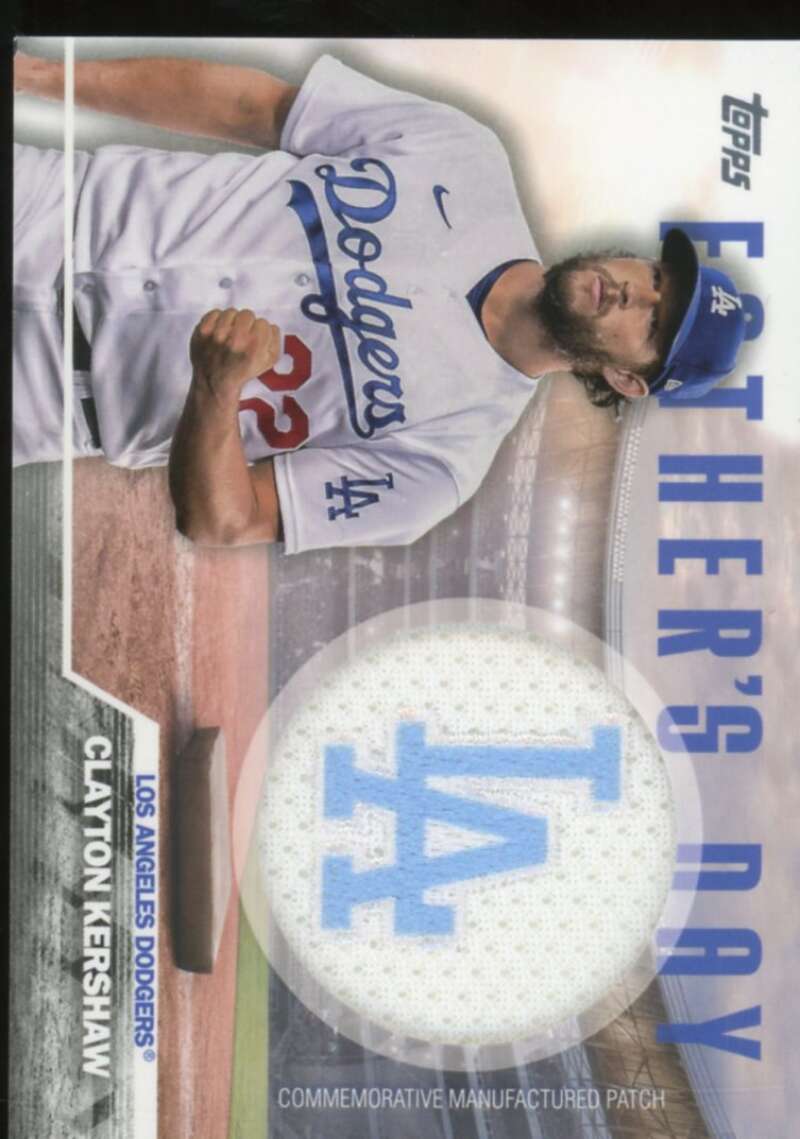 Clayton Kershaw Card 2023 Topps Father's Day Commemorative Team Patches #FDCK  Image 1