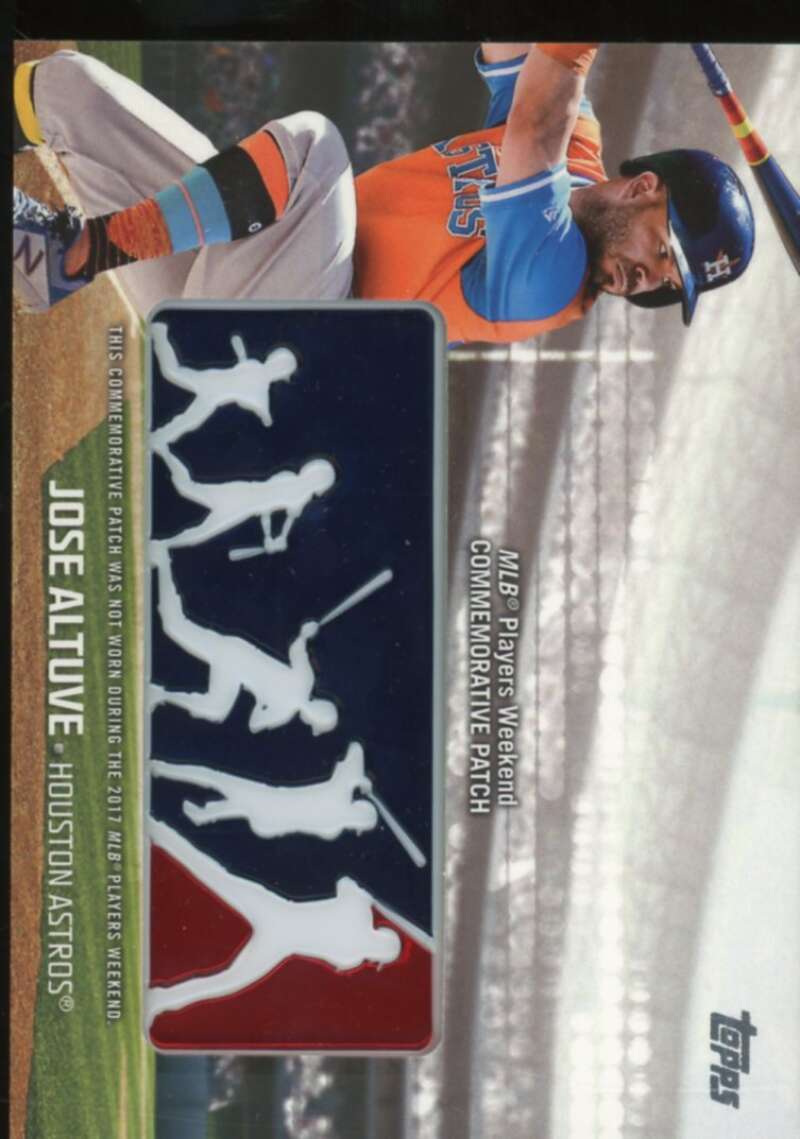 Jose Altuve Card 2018 Topps Players Weekend Patches #PWPJA  Image 1