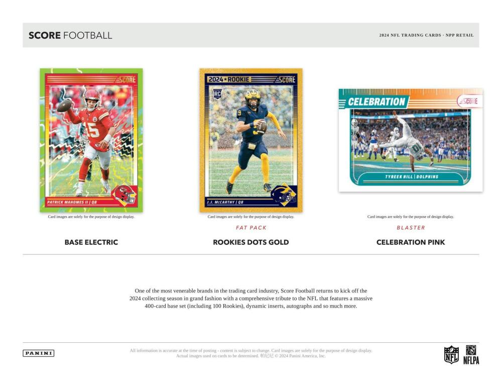 2024 Panini Score Football 6-Pack Blaster Box Image 3