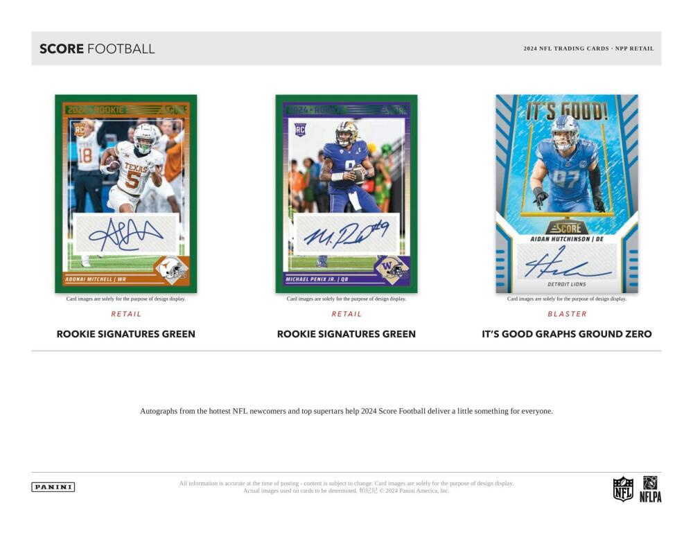 2024 Panini Score Football 6-Pack Blaster Box Image 5