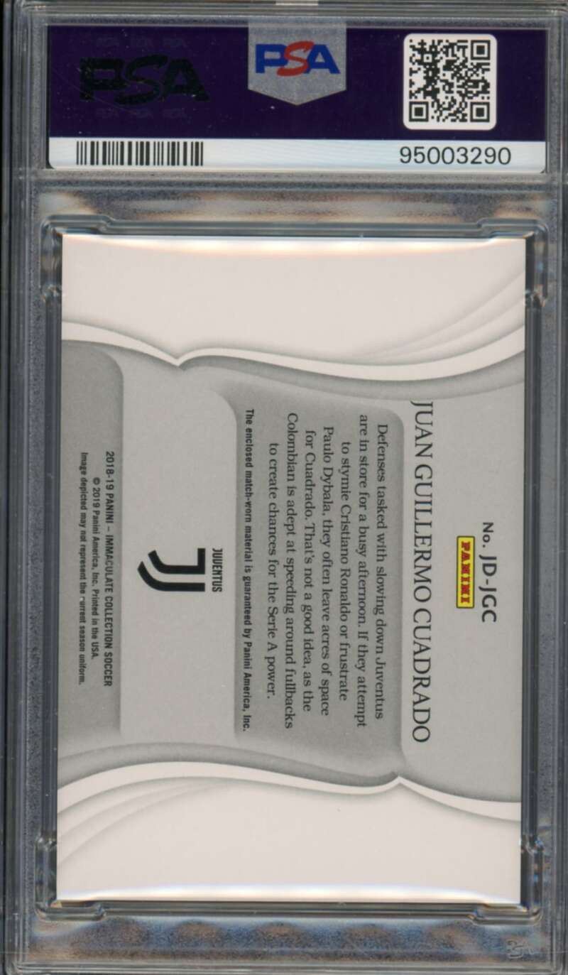 Juan Guillermo Cuadrado 2018 Panini Immaculate Jumbo Dual Patches #JD-JGC PSA 10 Image 2