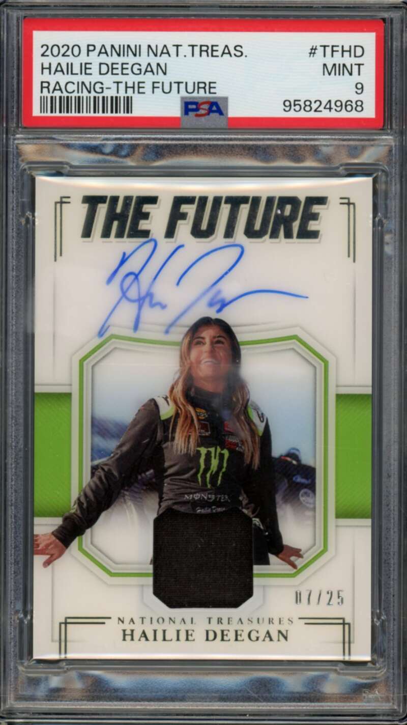 Hailie Deegan 2020 National Treasures Racing Future Auto (7/25) #TFHD PSA 9 Image 1