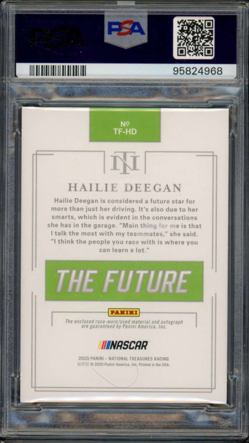 Hailie Deegan 2020 National Treasures Racing Future Auto (7/25) #TFHD PSA 9 Image 2