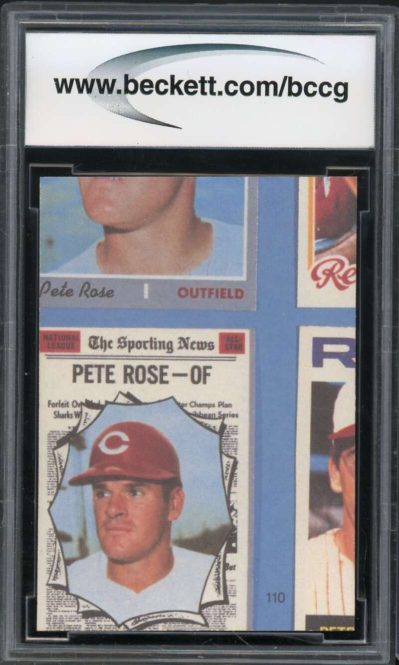 1985 Topps Rose #110 Pete Rose Authentic Autograph BGS Authentic Auto Image 2