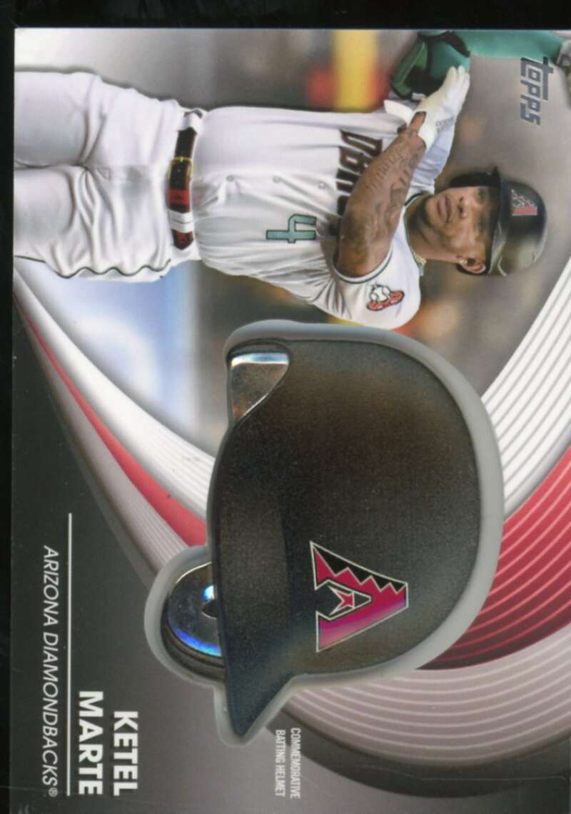 Ketel Marte Card 2022 Topps Commemorative Batting Helmet Relics #BHKM  Image 1