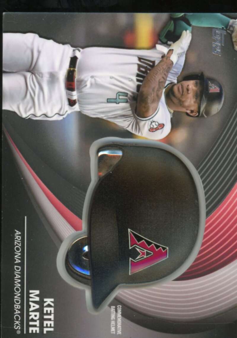 Ketel Marte Card 2022 Topps Commemorative Batting Helmet Relics #BHKM  Image 1
