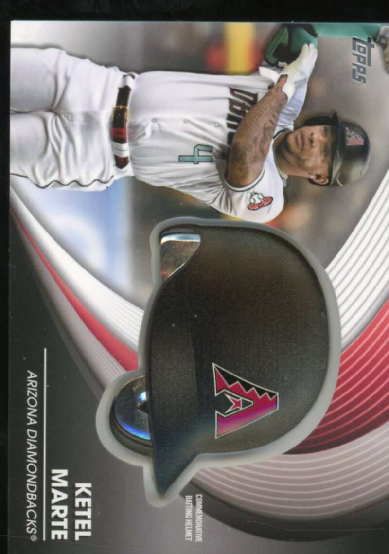 Ketel Marte Card 2022 Topps Commemorative Batting Helmet Relics #BHKM  Image 1