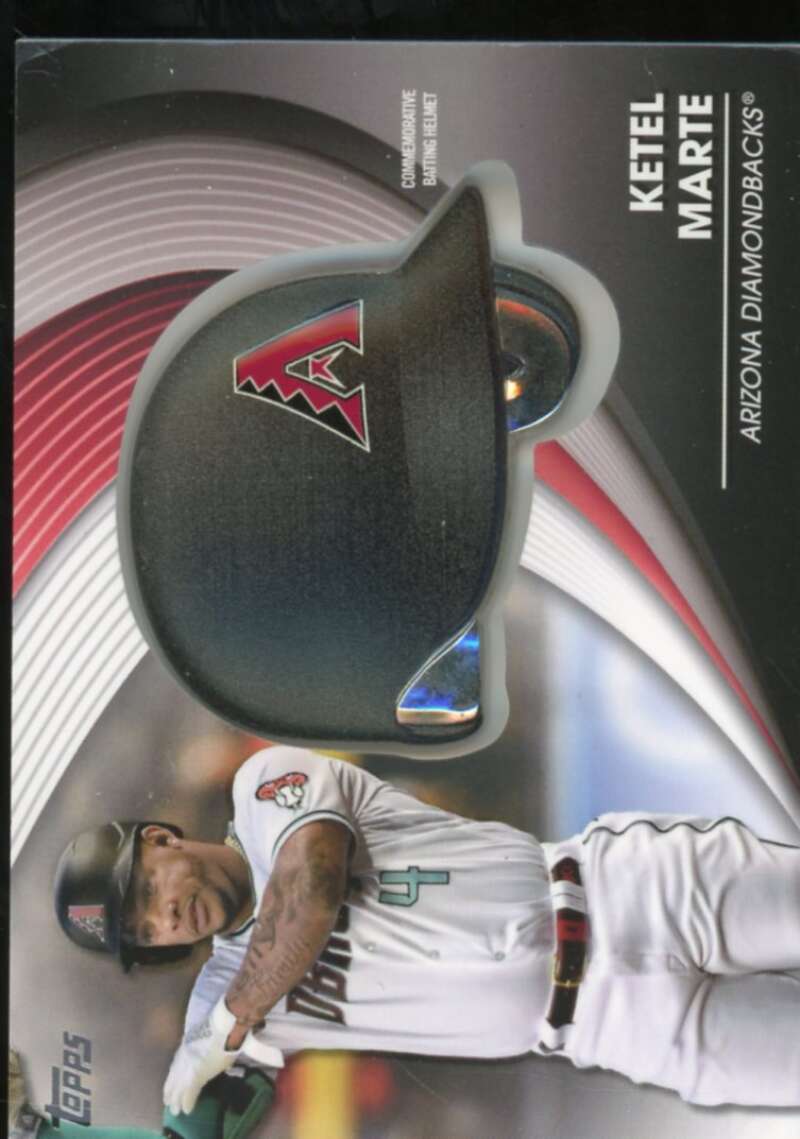 Ketel Marte Card 2022 Topps Commemorative Batting Helmet Relics #BHKM  Image 1