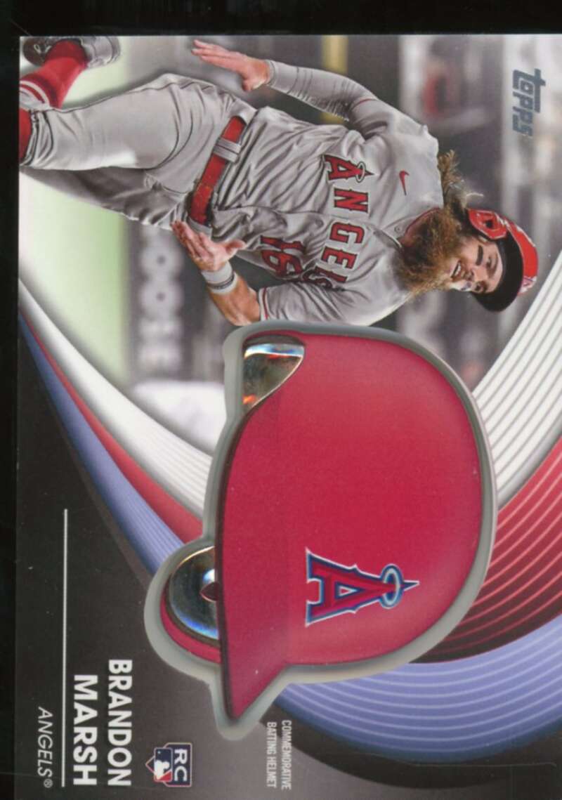 Brandon Marsh Card 2022 Topps Update Commemorative Batting Helmet #BHBM  Image 1