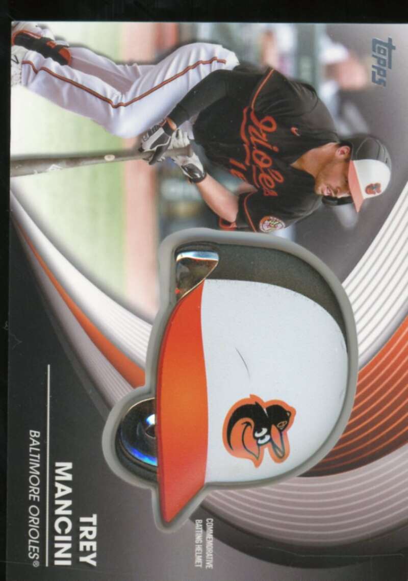 Trey Mancini Card 2022 Topps Commemorative Batting Helmet Relics #BHTM  Image 1