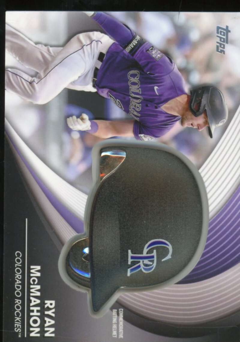 Ryan McMahon Card 2022 Topps Commemorative Batting Helmet Relics #BHRMC  Image 1