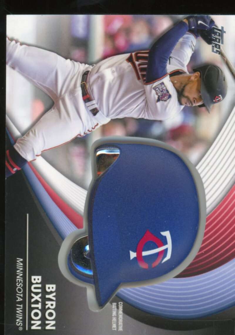 Byron Buxton Card 2022 Topps Commemorative Batting Helmet Relics #BHBBU  Image 1