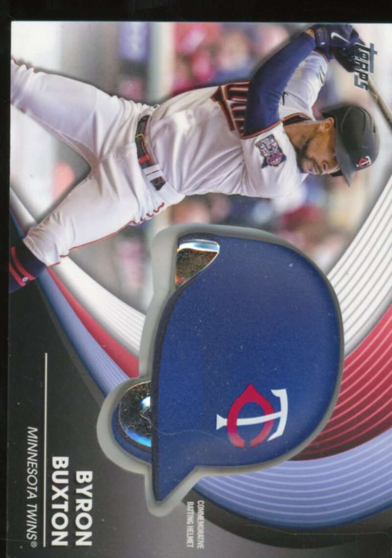 Byron Buxton Card 2022 Topps Commemorative Batting Helmet Relics #BHBBU  Image 1