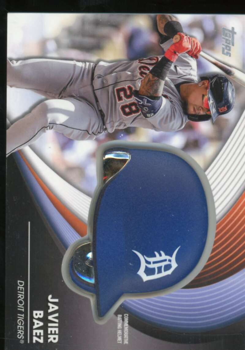 Javier Baez Card 2022 Topps Update Commemorative Batting Helmet #BHJB  Image 1