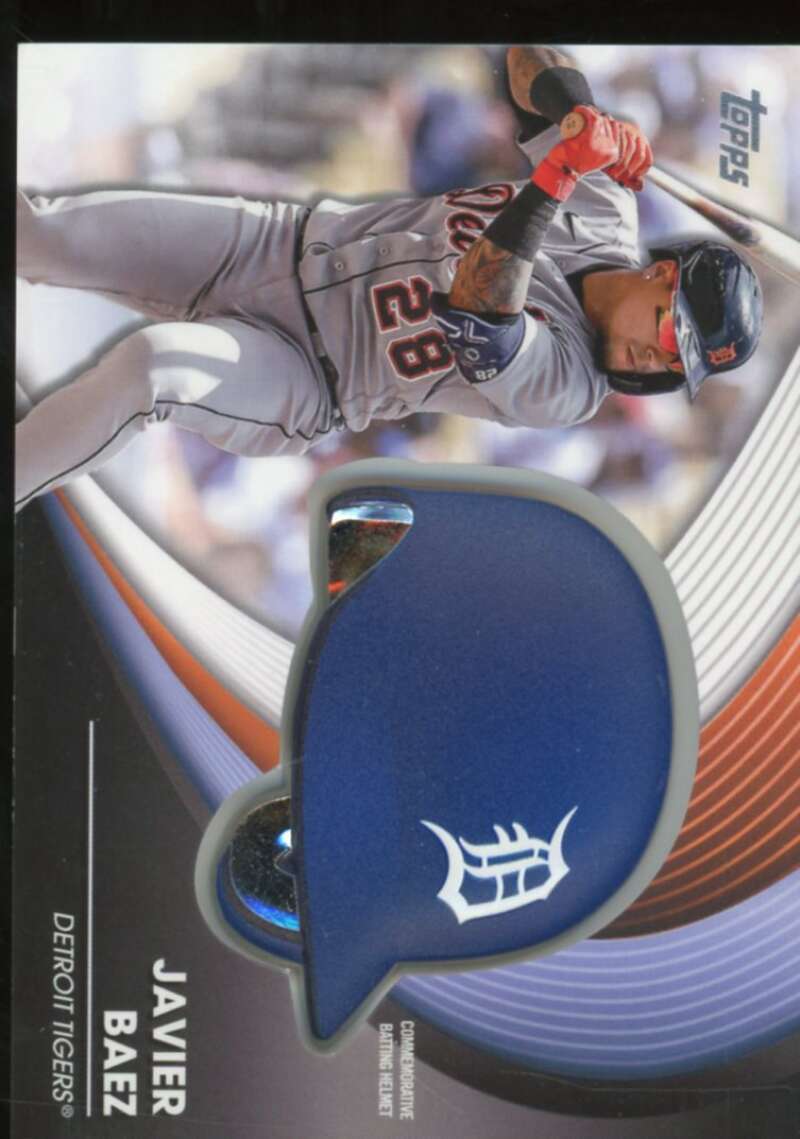 Javier Baez Card 2022 Topps Update Commemorative Batting Helmet #BHJB  Image 1