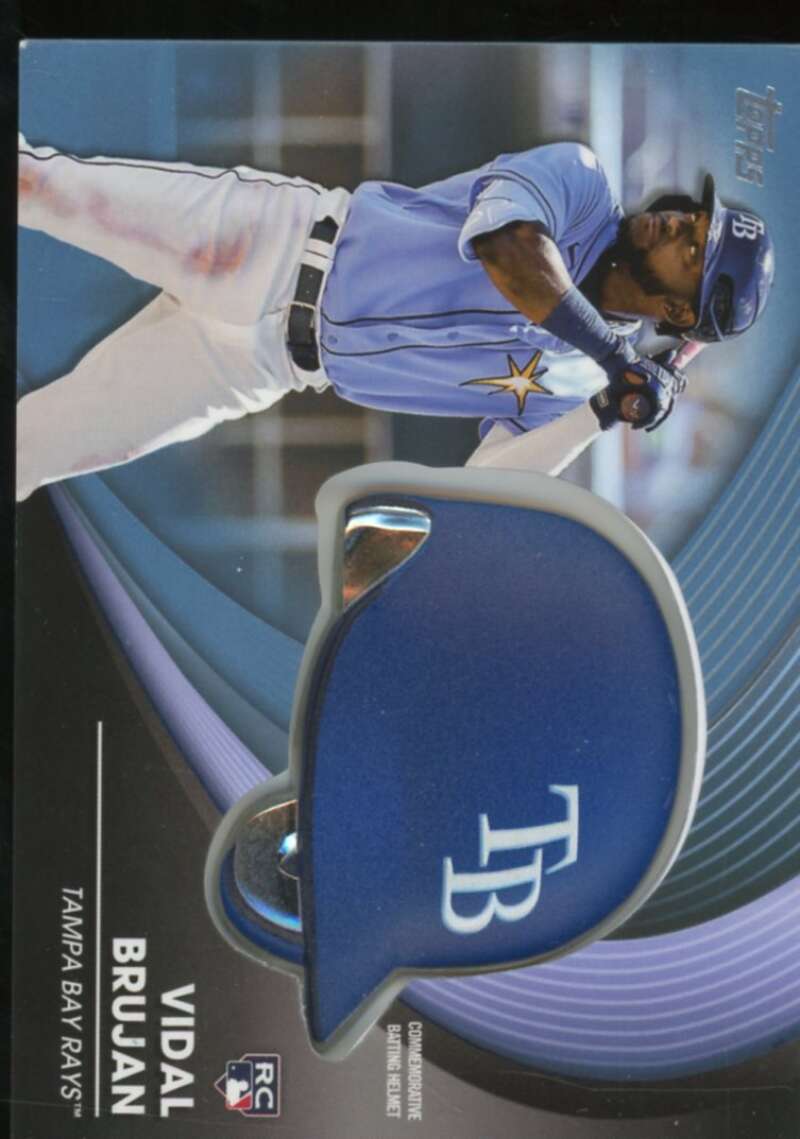 Vidal Brujan Card 2022 Topps Update Commemorative Batting Helmet #BHVB  Image 1